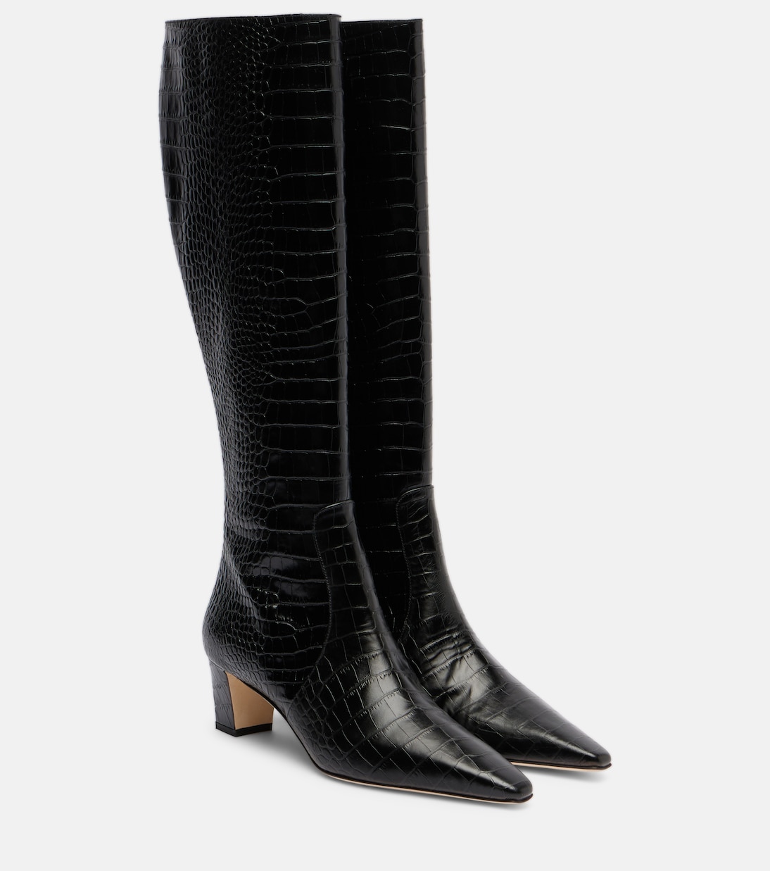 Penelope leather knee-high boots | Manolo Blahnik