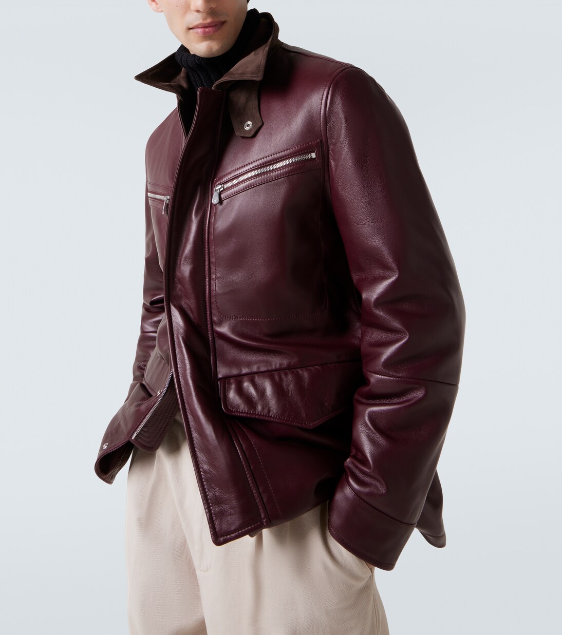 Chaqueta de piel acolchada | Brunello Cucinelli