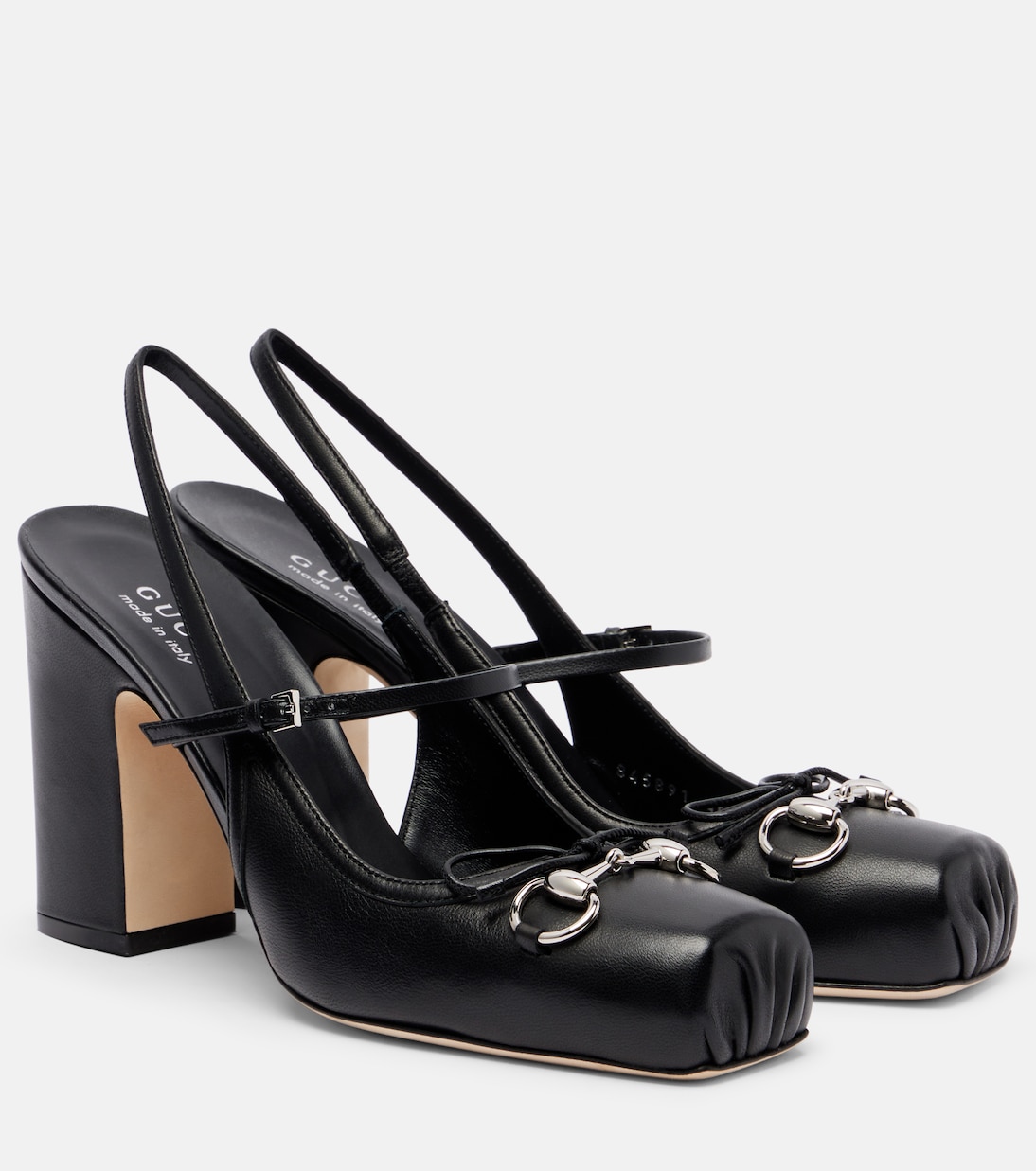 Escarpins slingback Horsebit 90 en cuir  | Gucci