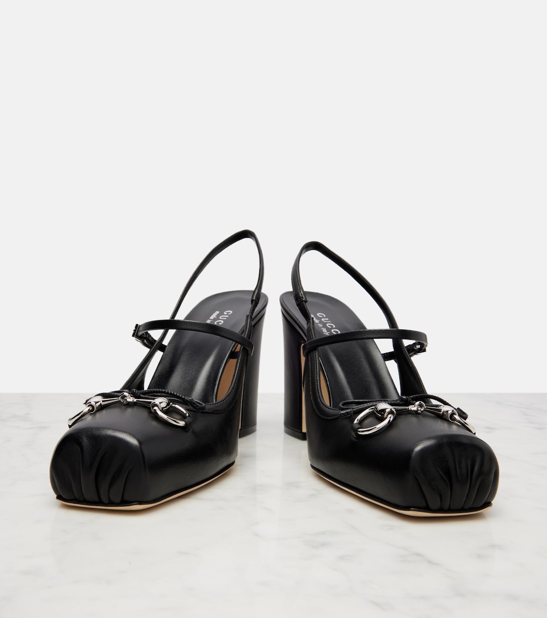 Escarpins slingback Horsebit 90 en cuir  | Gucci