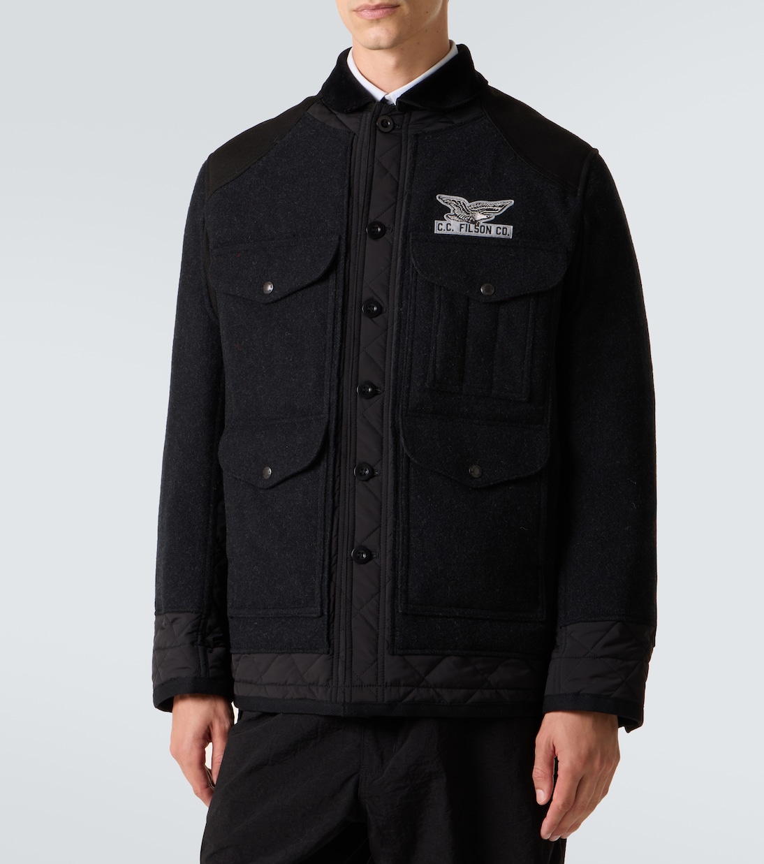 x Filson chaqueta utilitaria acolchada de lana | Junya Watanabe