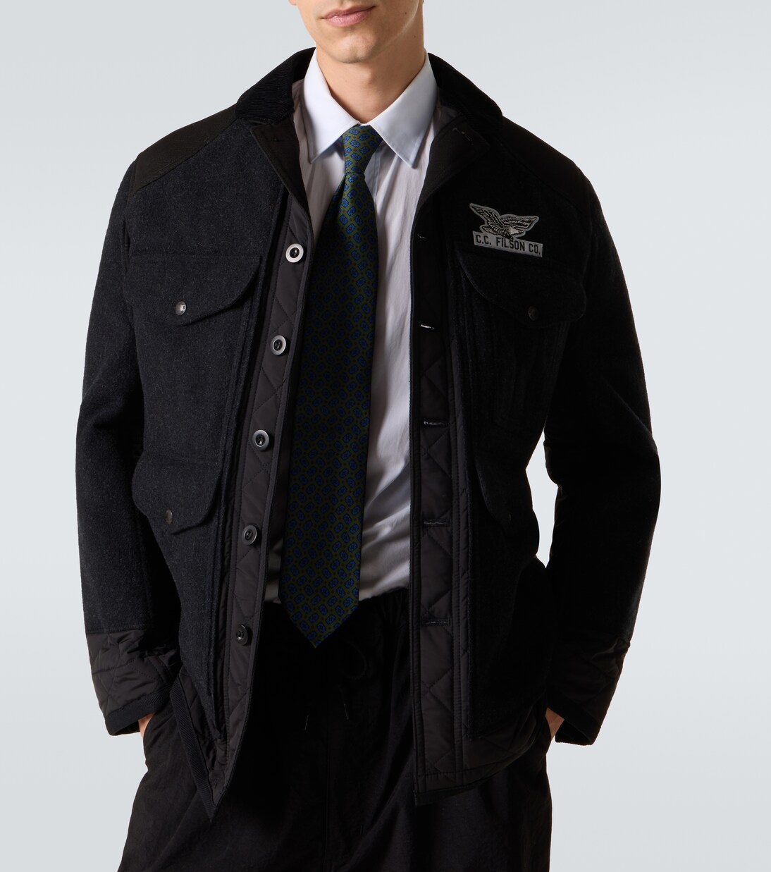 x Filson chaqueta utilitaria acolchada de lana | Junya Watanabe