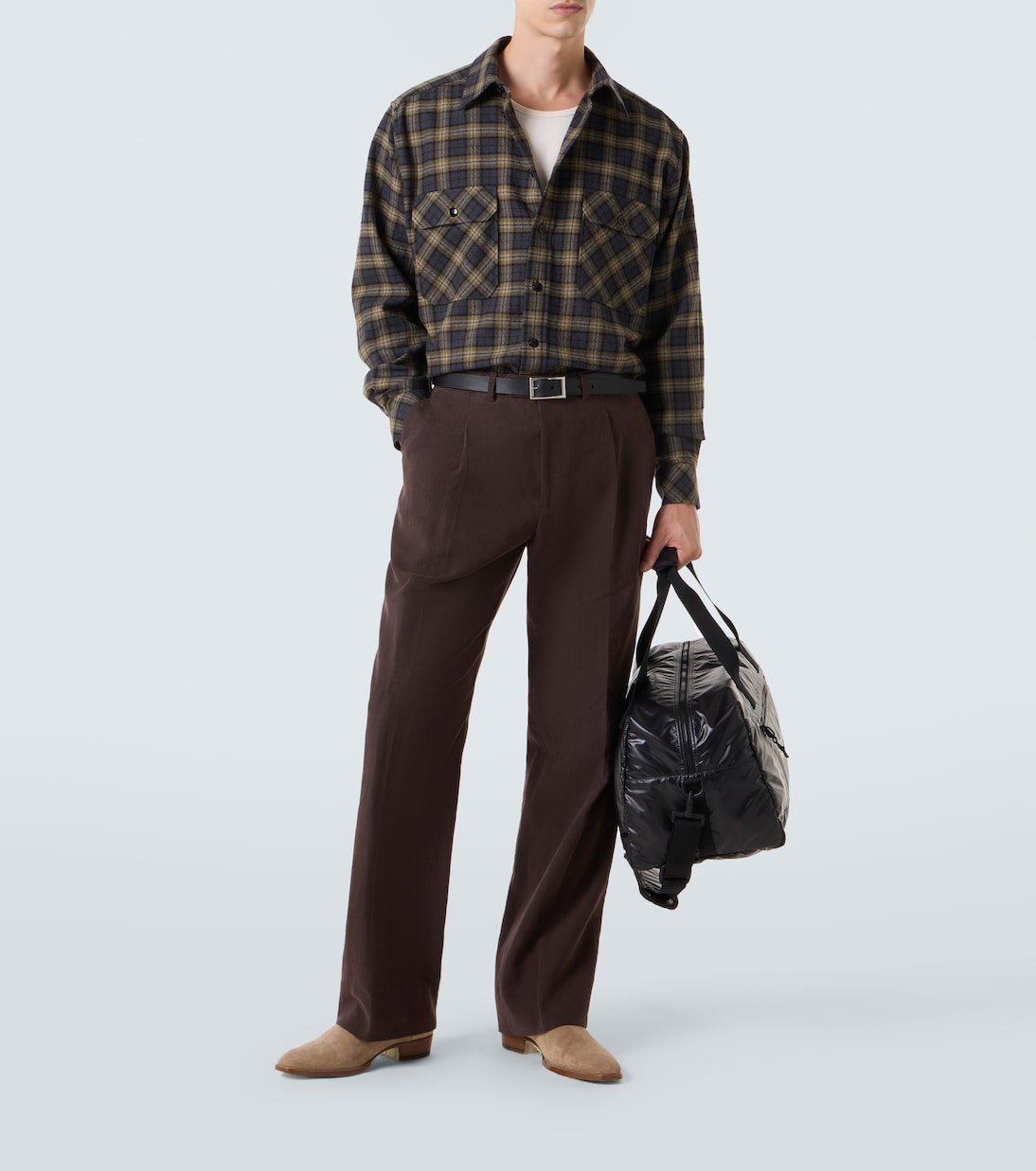 Checked wool overshirt | Saint Laurent