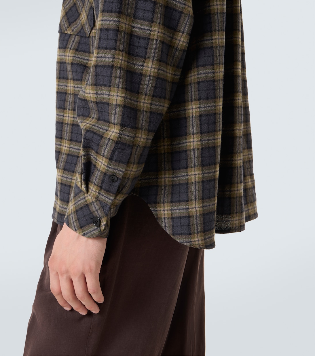 Checked wool overshirt | Saint Laurent