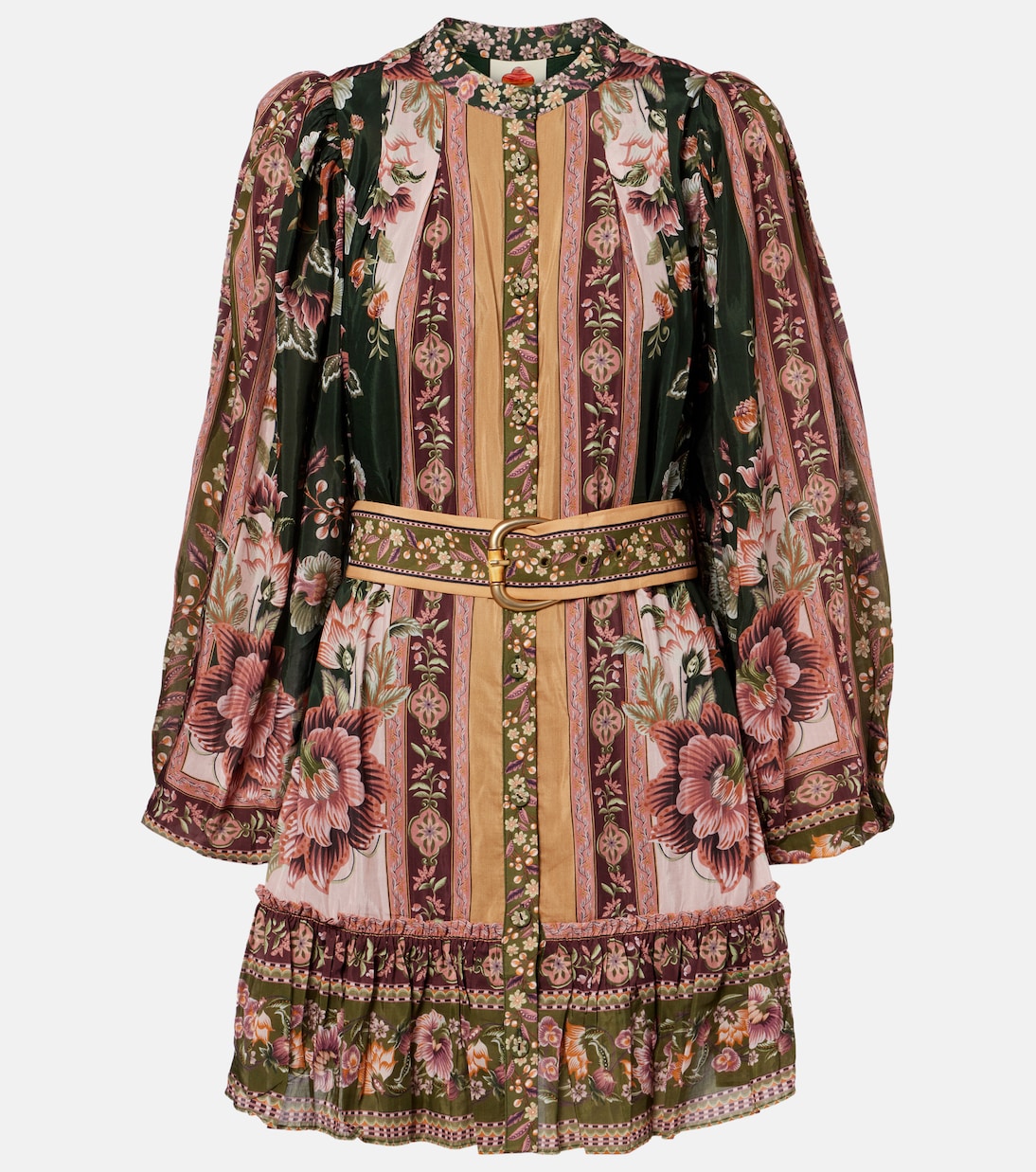 Vestido corto en mezcla de algodón floral | Farm Rio