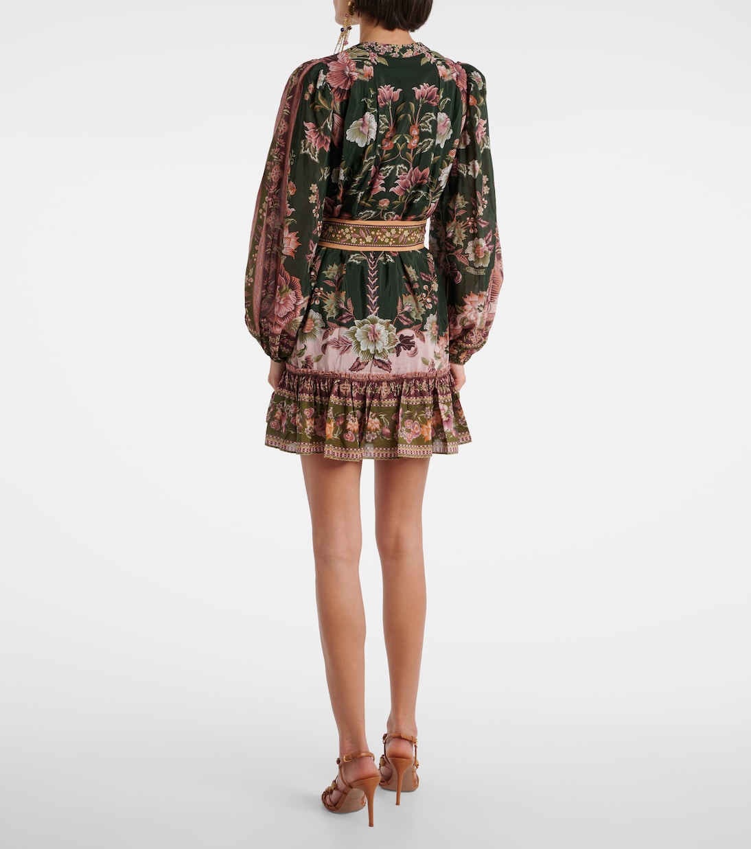 Vestido corto en mezcla de algodón floral | Farm Rio