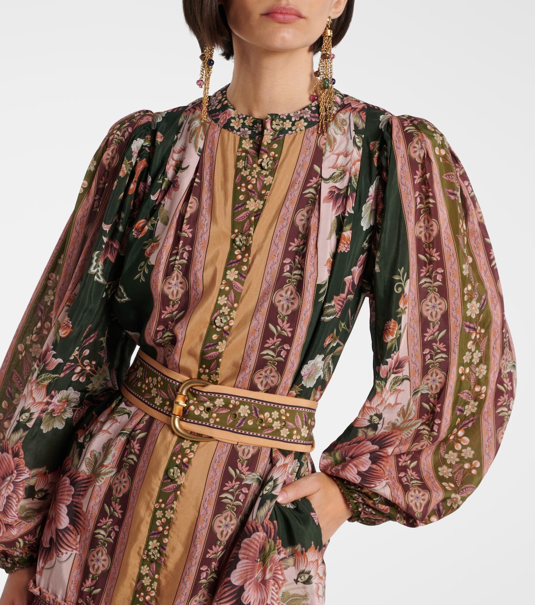 Vestido corto en mezcla de algodón floral | Farm Rio