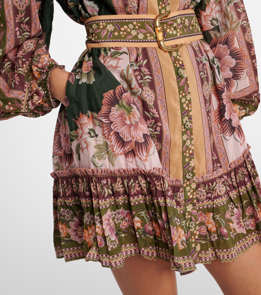 Vestido corto en mezcla de algodón floral | Farm Rio