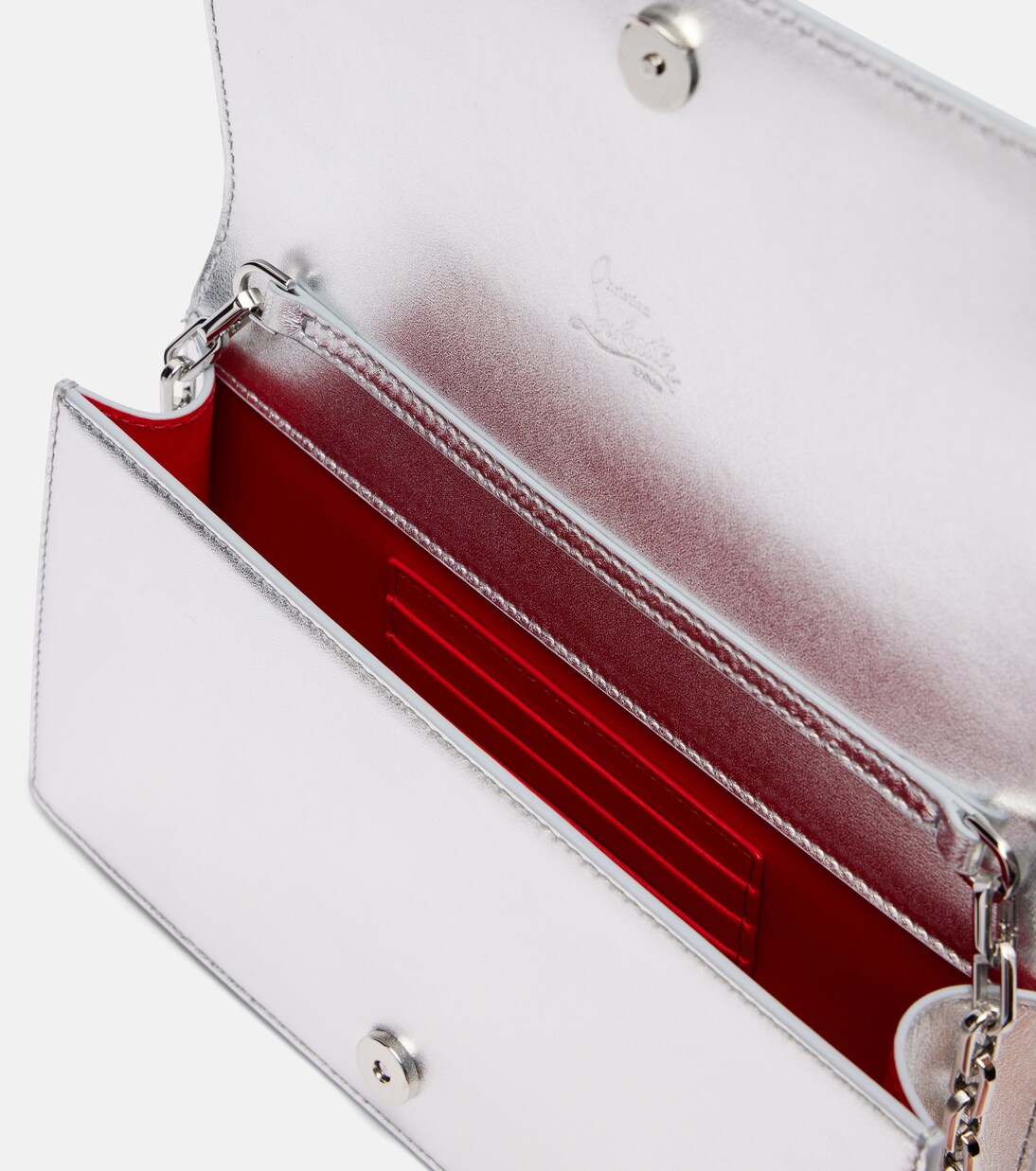 Bettina metallic leather clutch | Christian Louboutin