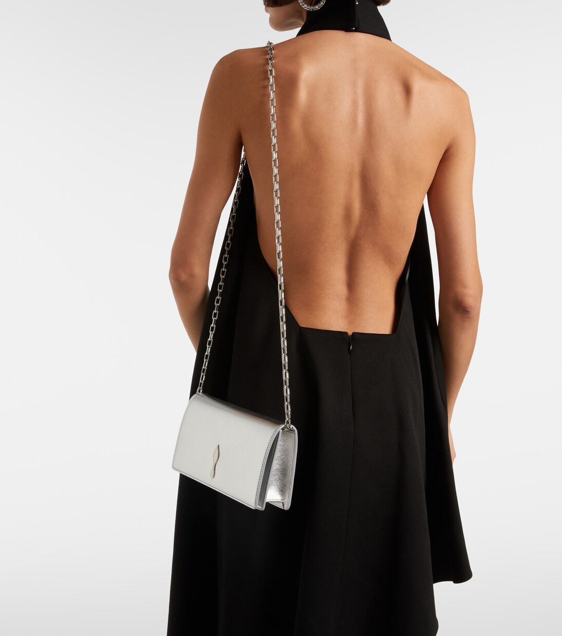 Bettina metallic leather clutch | Christian Louboutin