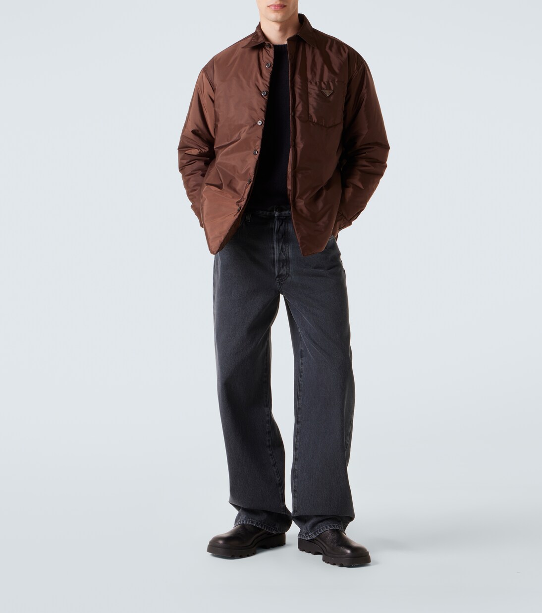Hemdjacke aus Re-Nylon | Prada