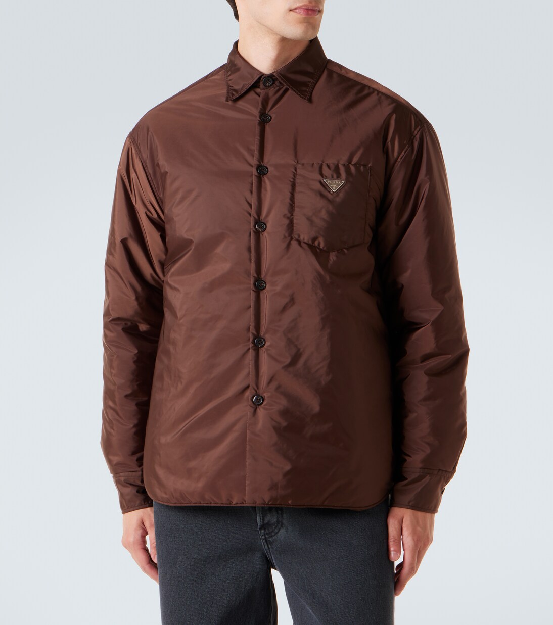 Hemdjacke aus Re-Nylon | Prada