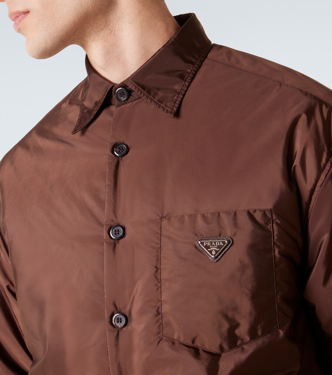 Hemdjacke aus Re-Nylon | Prada