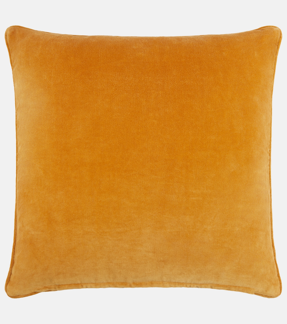 Embroidered cotton velvet cushion | Les-Ottomans