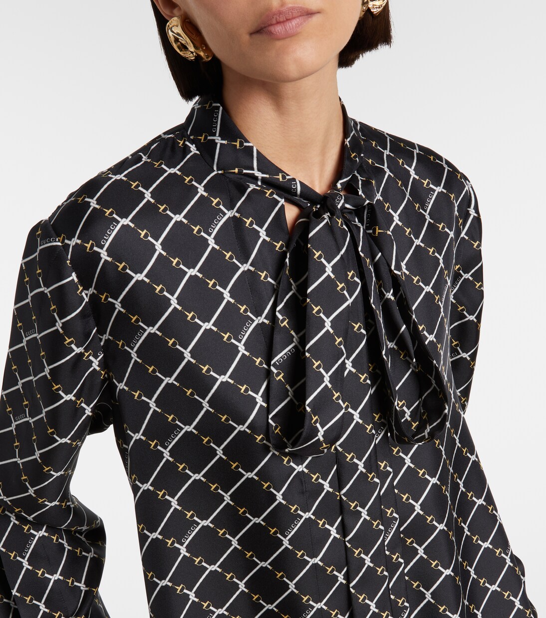 Bedrucktes Minikleid aus Seide | Gucci