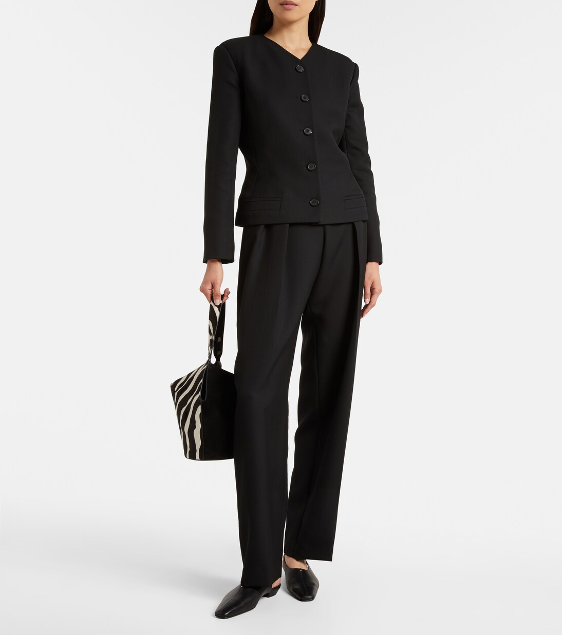 Slingback-Ballerinas Celia aus Leder | Khaite