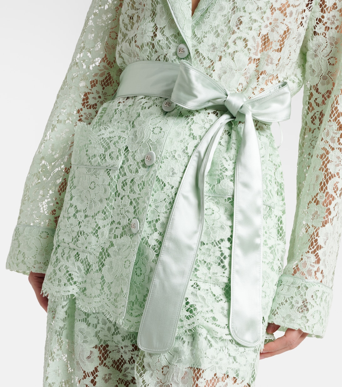 Belted lace blazer | Dolce&Gabbana