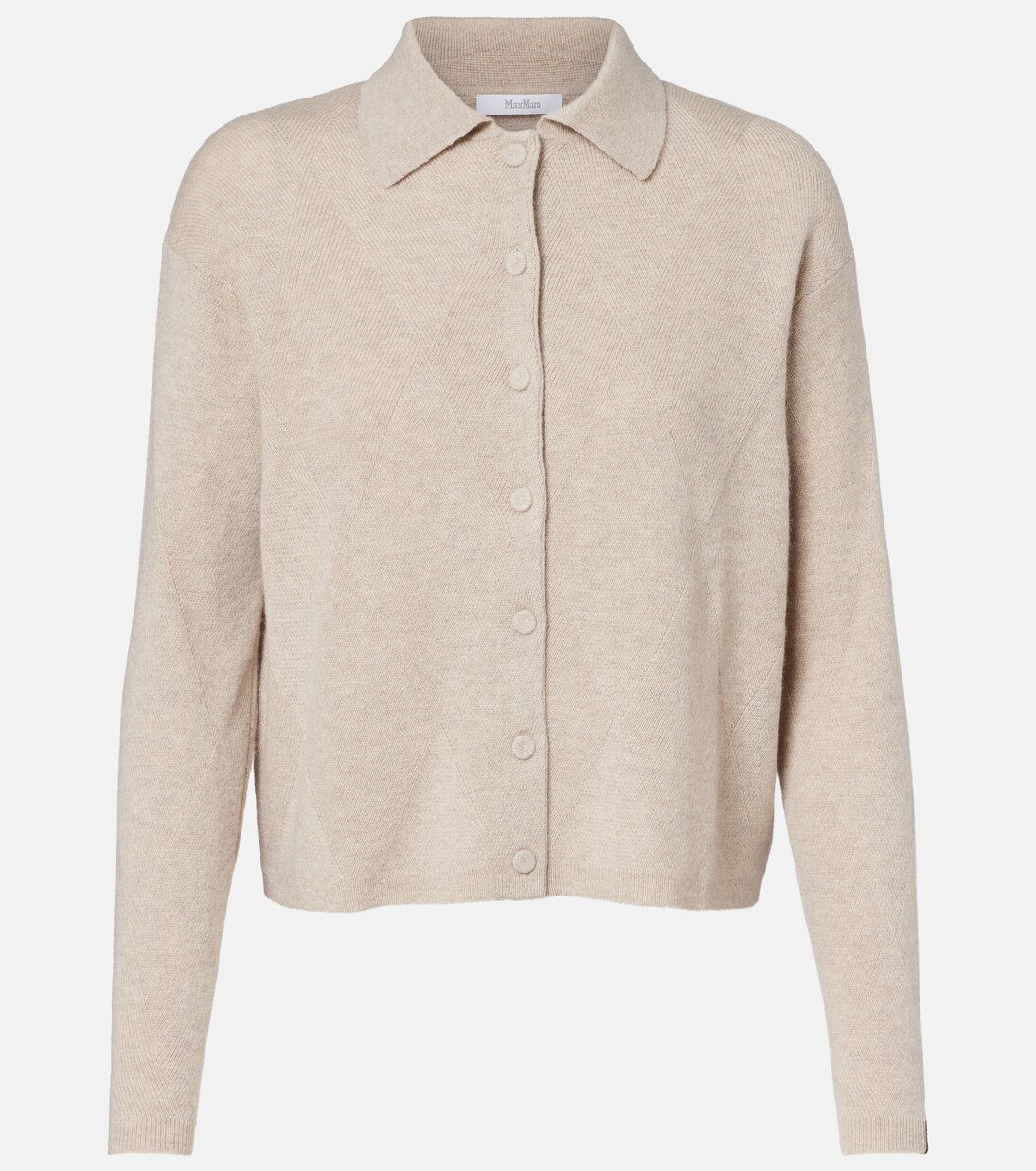 Mxpbombo argyle cashmere cardigan | Max Mara