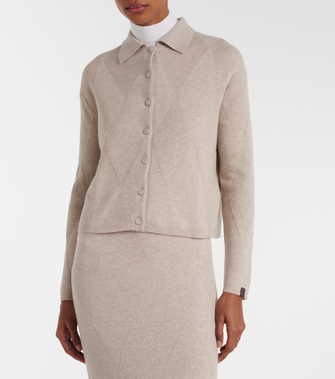 Mxpbombo argyle cashmere cardigan | Max Mara
