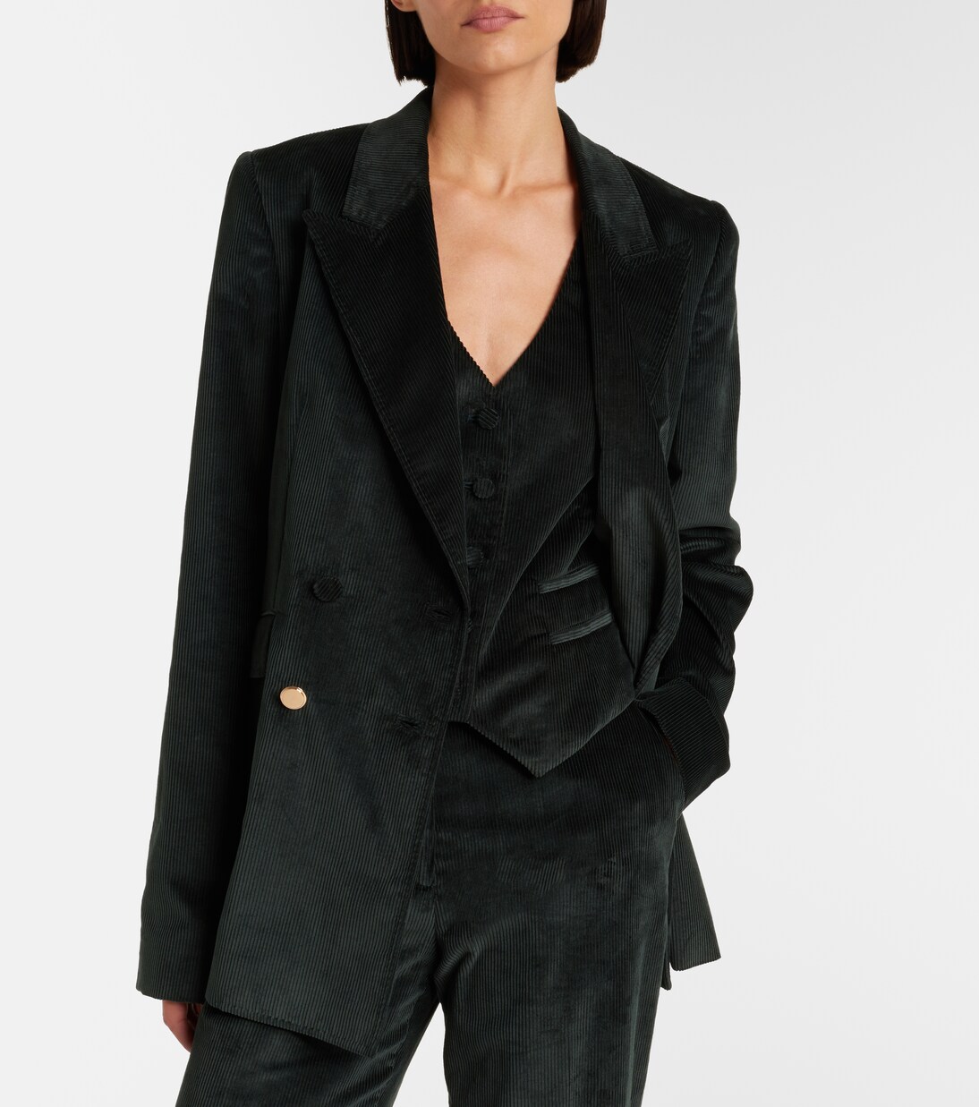 Angela棉质灯芯绒西装式外套 | Gabriela Hearst