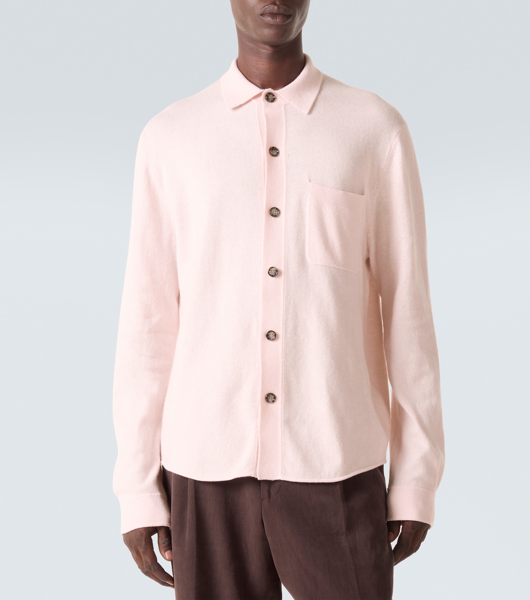 Cotton and cashmere overshirt | Allude