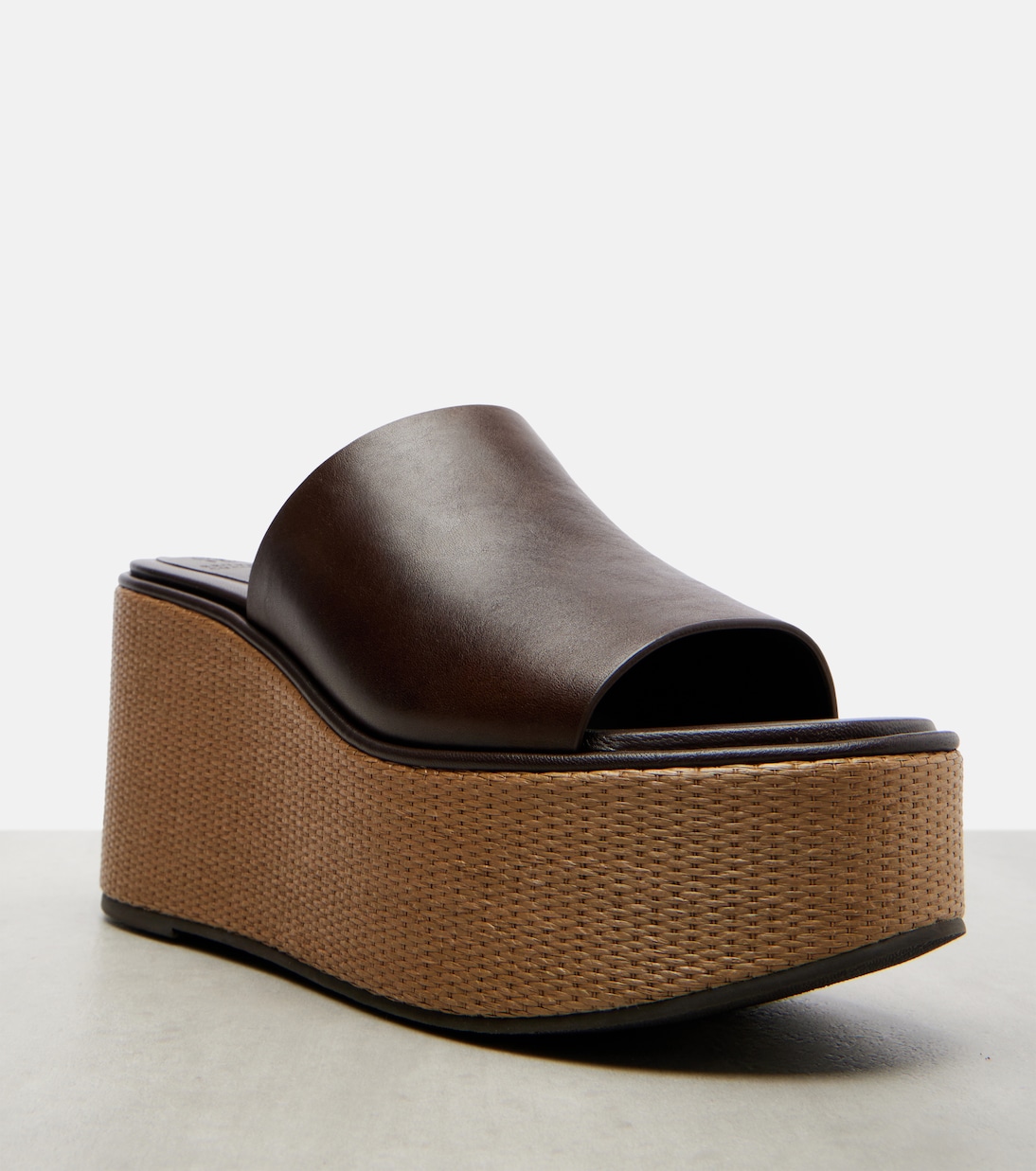 Sandalias con cueña de piel | Brunello Cucinelli