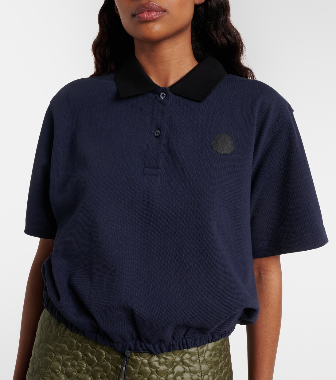 Cotton piqué polo shirt | Moncler