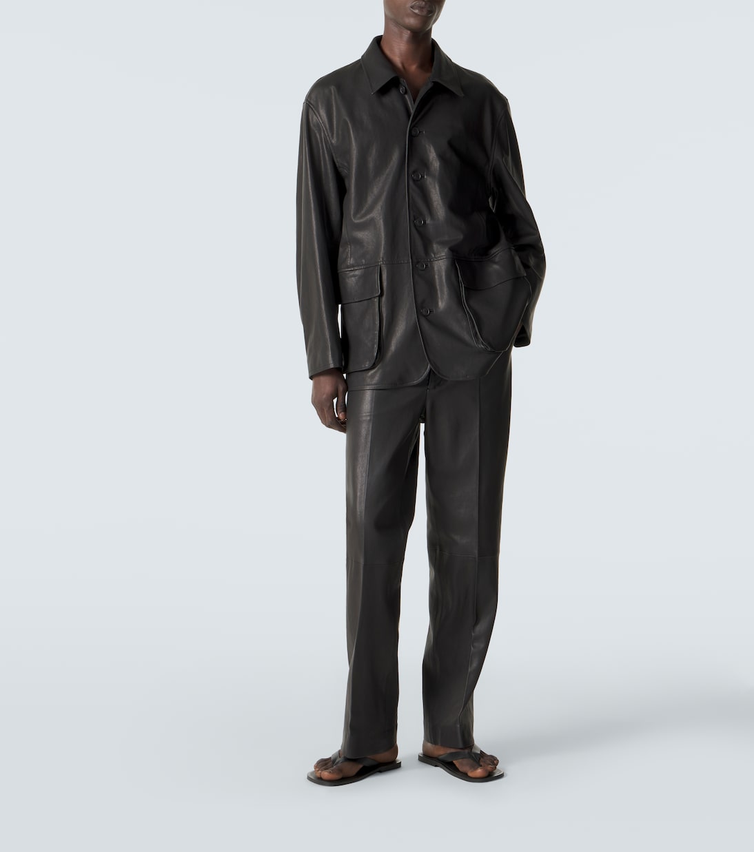 Leather blouson jacket | Auralee