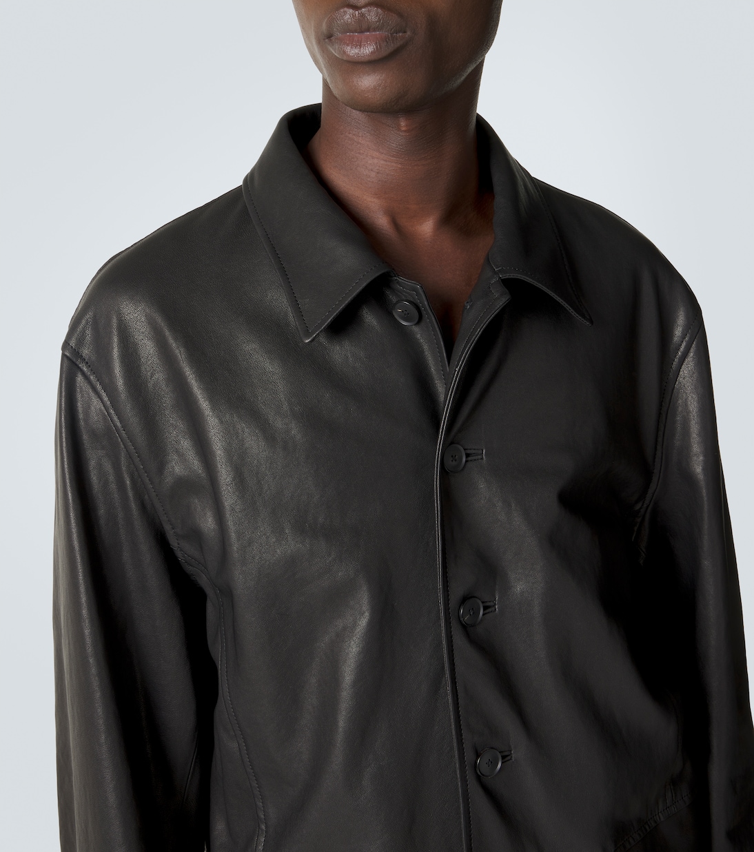 Leather blouson jacket | Auralee