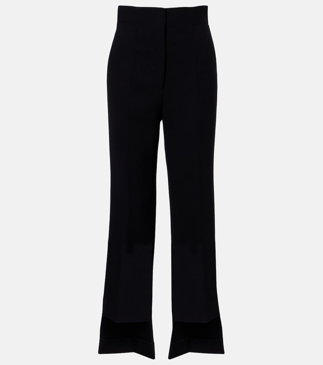 Rae high-rise crêpe flared pants | Khaite