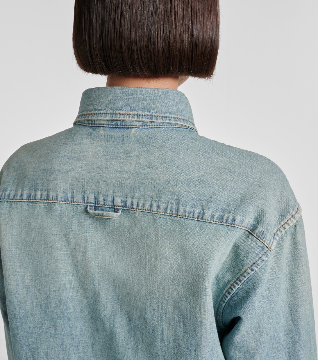 Logo chambray shirt  | Miu Miu