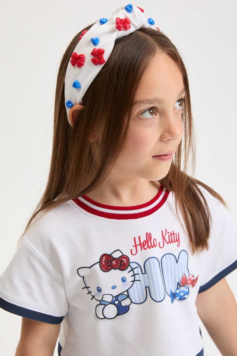 Embellished cotton headband | Monnalisa