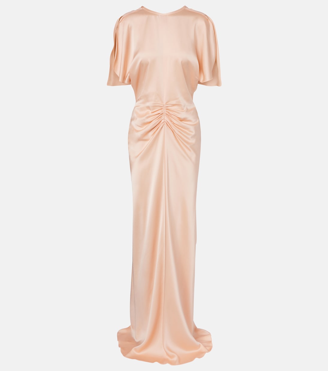 Isabella gathered satin gown | Victoria Beckham