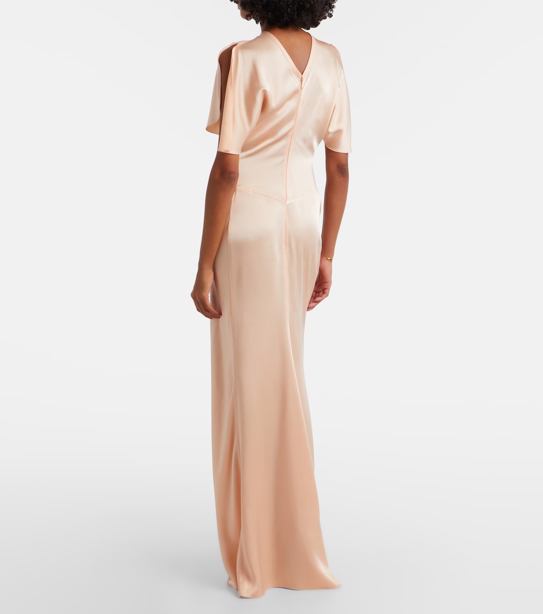 Isabella gathered satin gown | Victoria Beckham