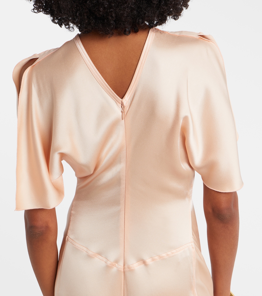 Isabella gathered satin gown | Victoria Beckham