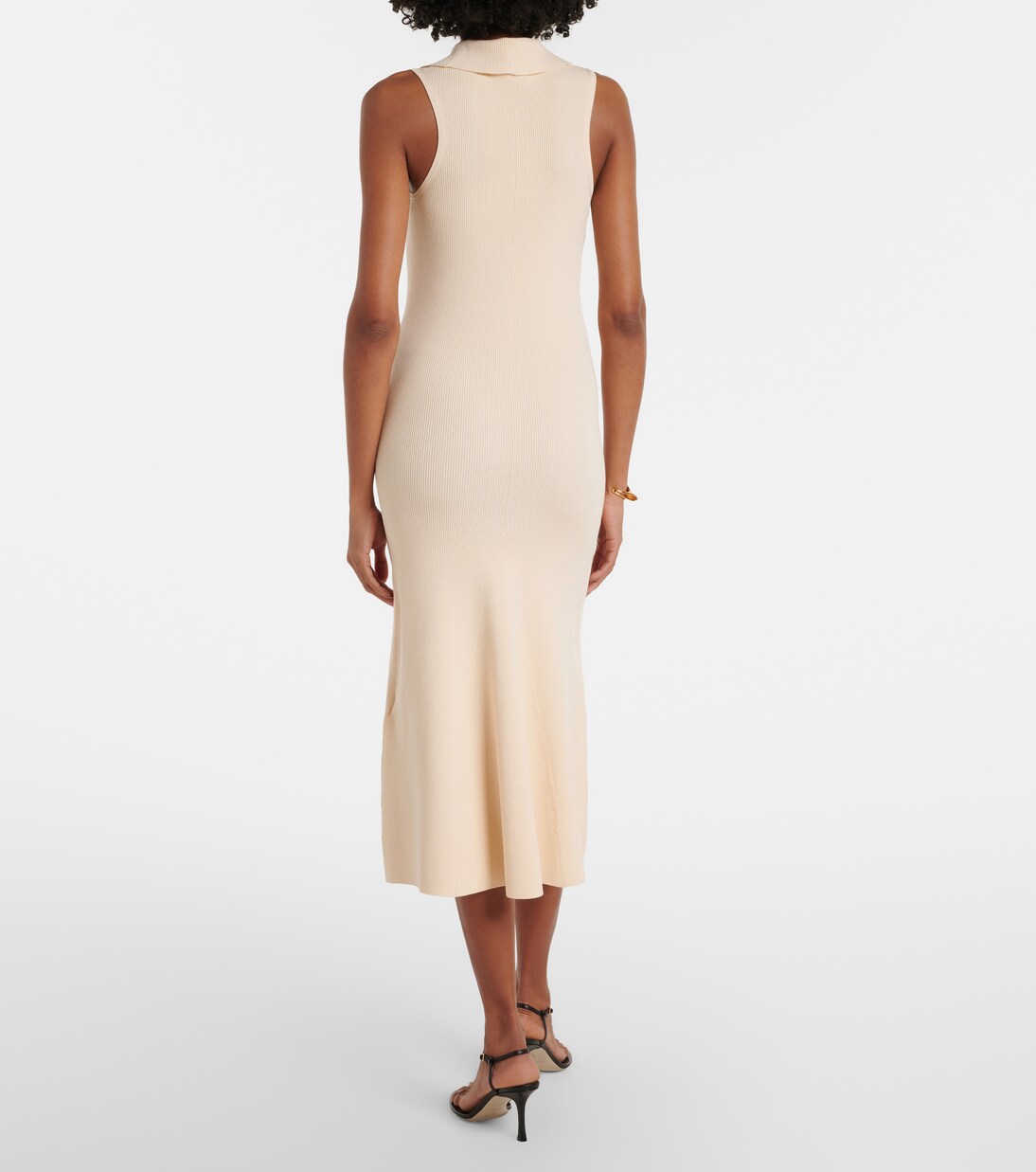 Mira ribbed-knit midi dress | Victoria Beckham