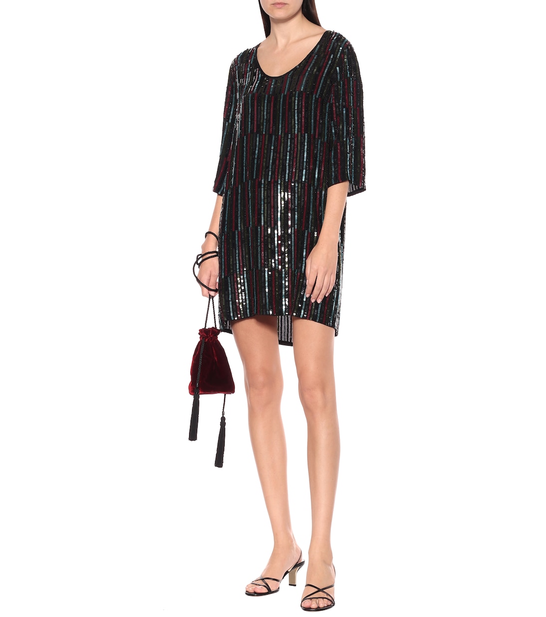 Midikleid Elisa mit Pailletten | Velvet