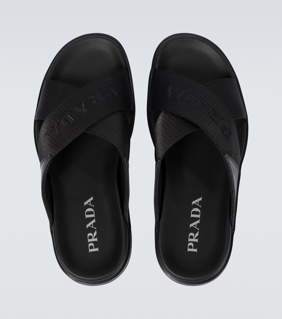 Criss-cross logo slides | Prada