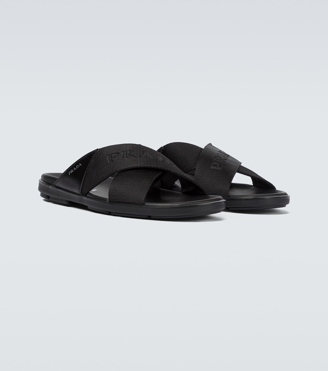 Criss-cross logo slides | Prada