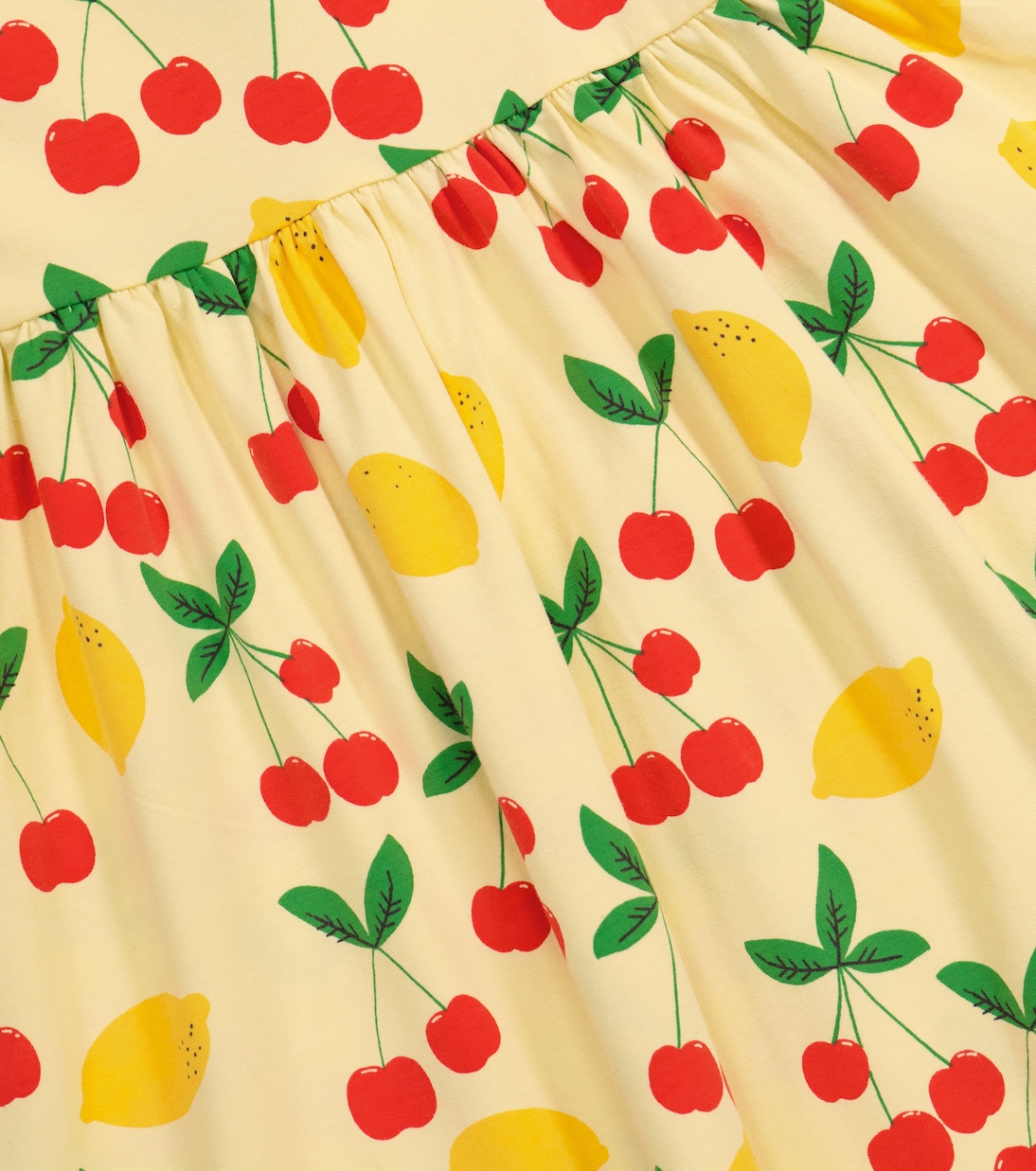 Cherry Lemonade stretch-cotton dress | Mini Rodini