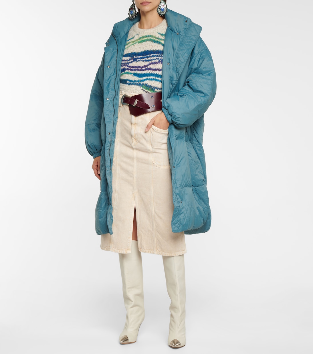 Cappotto imbottito Driesta con cintura | Marant Etoile