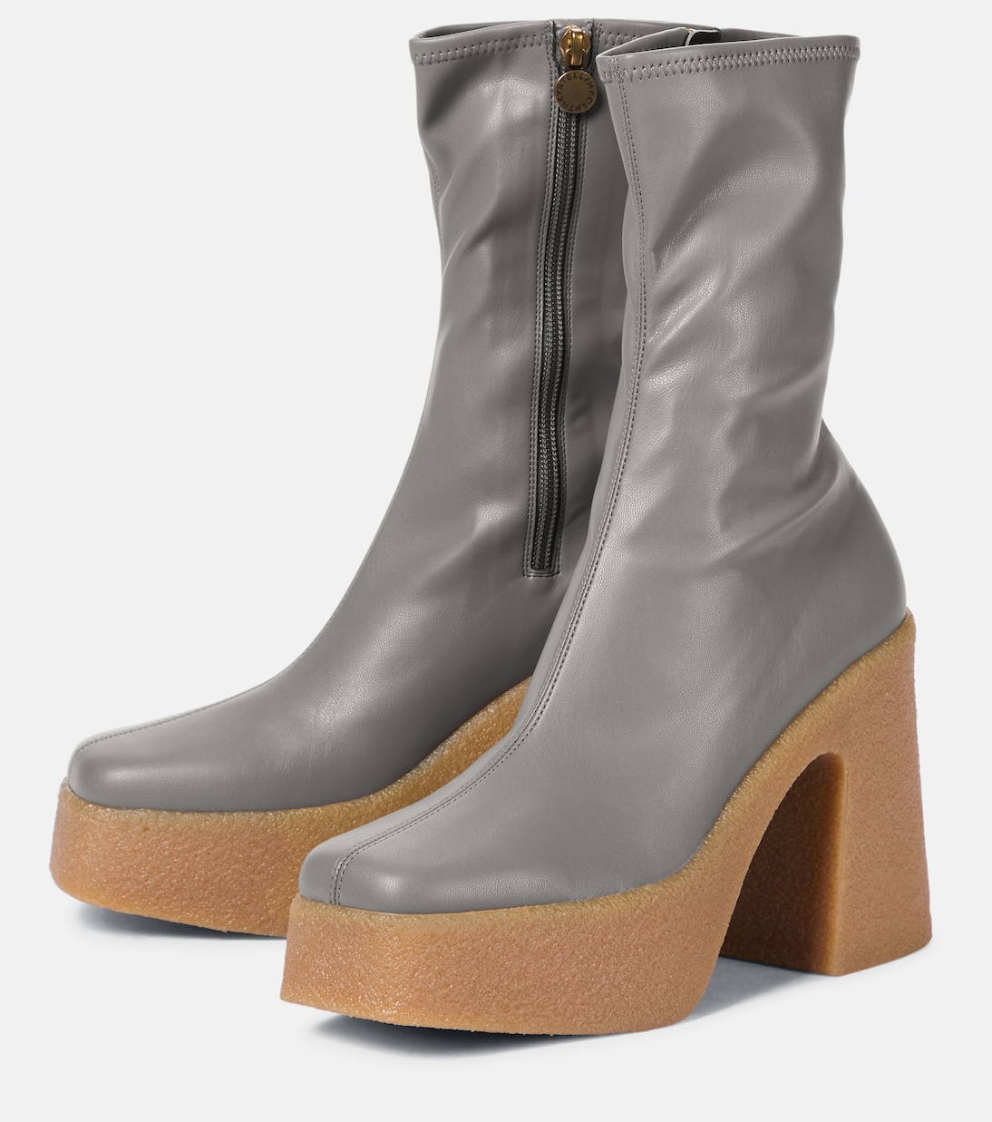 Faux leather platform ankle boots | Stella McCartney