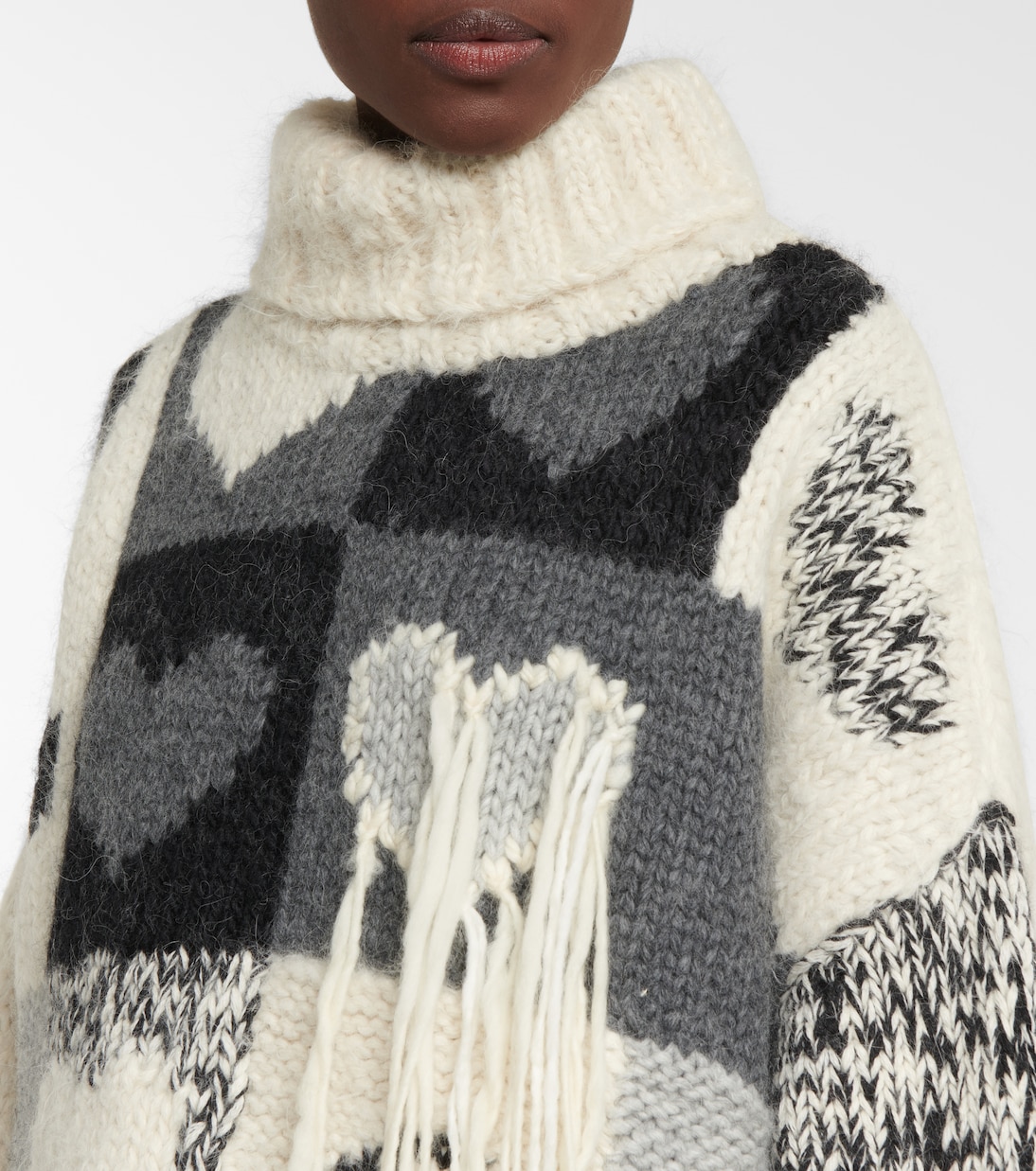 Jersey de mezcla de lana en intarsia | Joseph