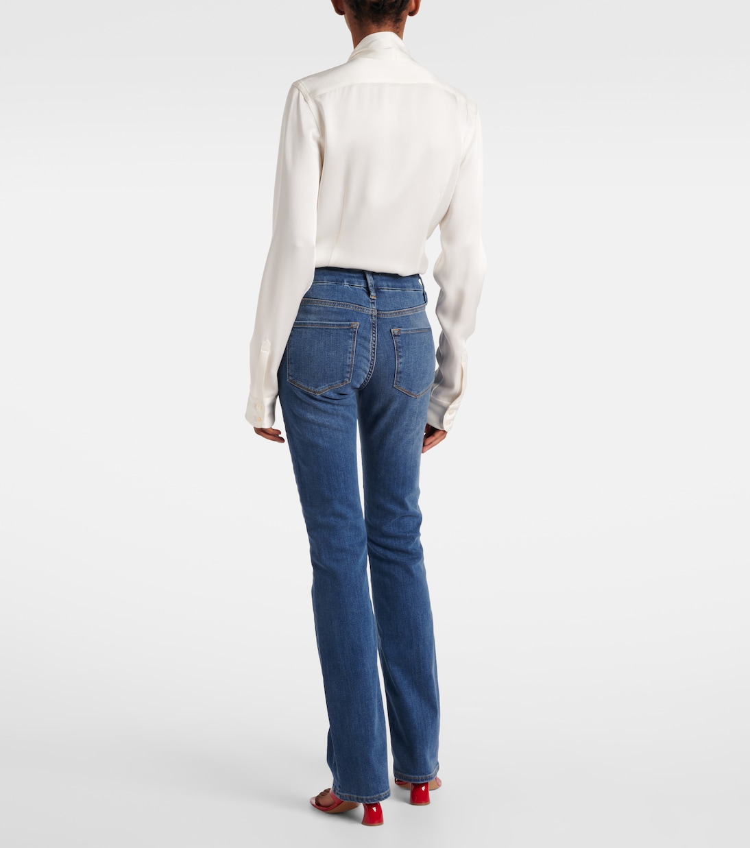 Jean Le Mini Boot à taille mi-haute | Frame