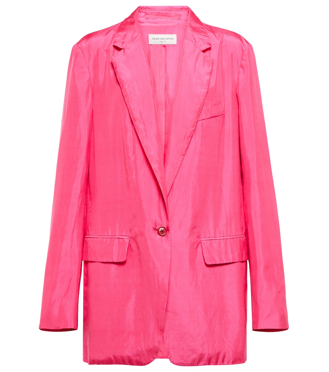 Blazer in pongé di seta e cotone | Dries Van Noten