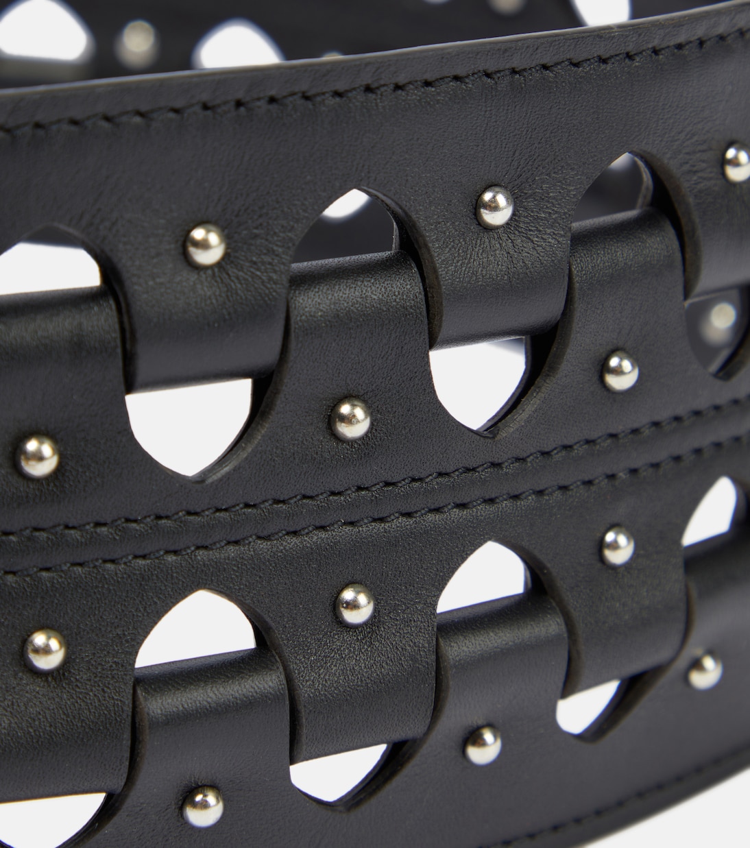 Ceinture en cuir à clous | Alaïa