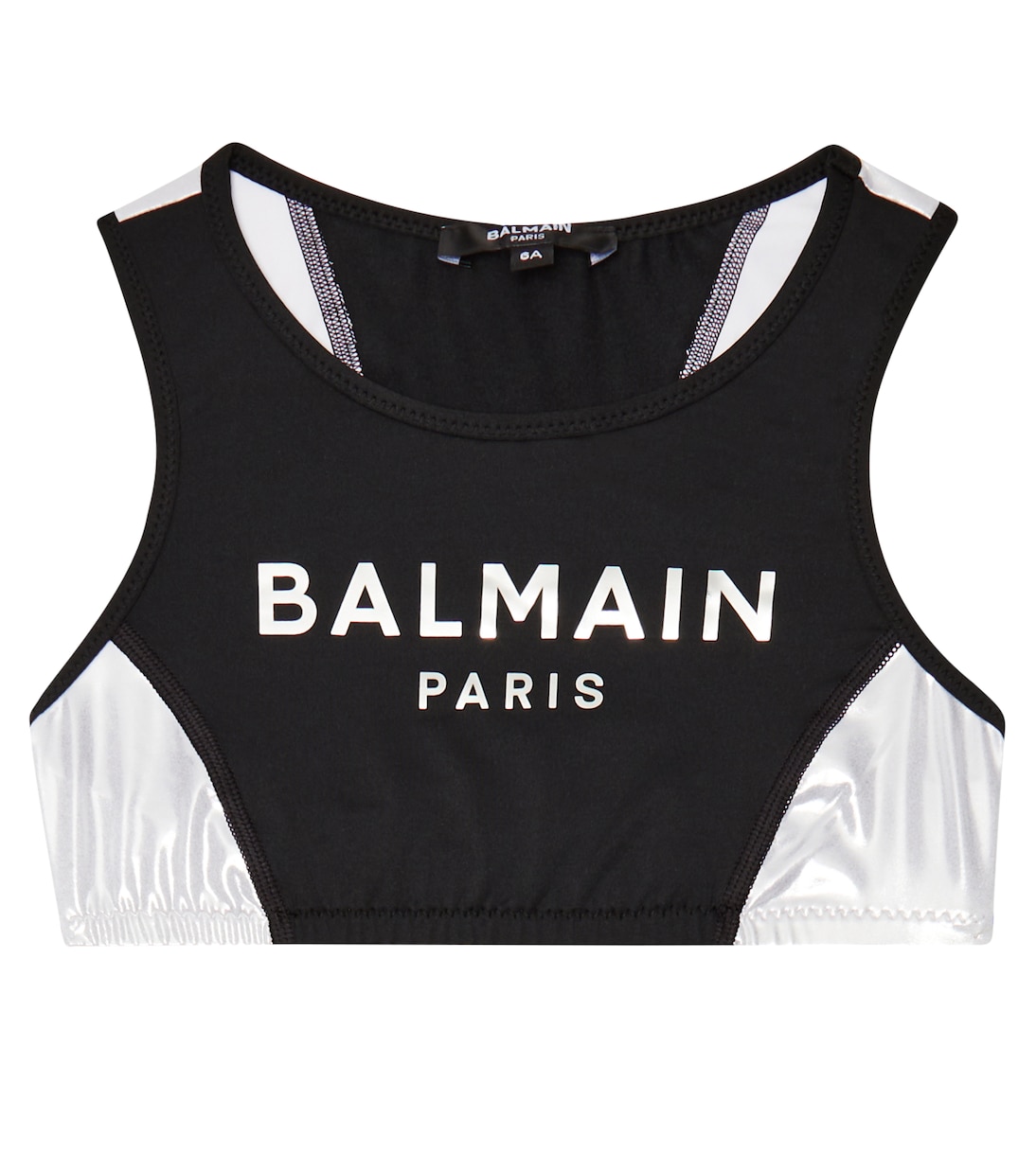 Logo印花运动短款上衣 | Balmain Kids