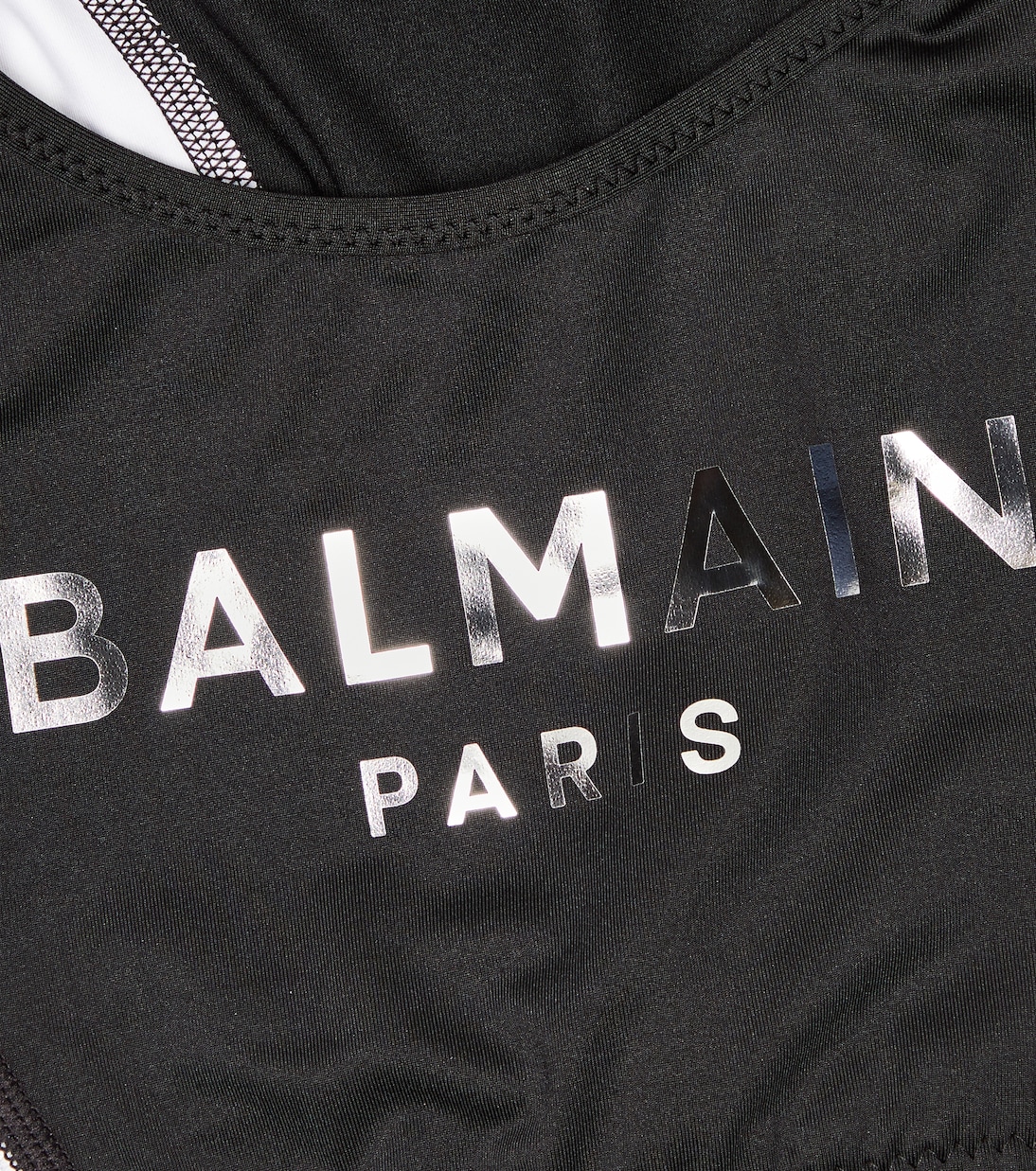 Logo印花运动短款上衣 | Balmain Kids
