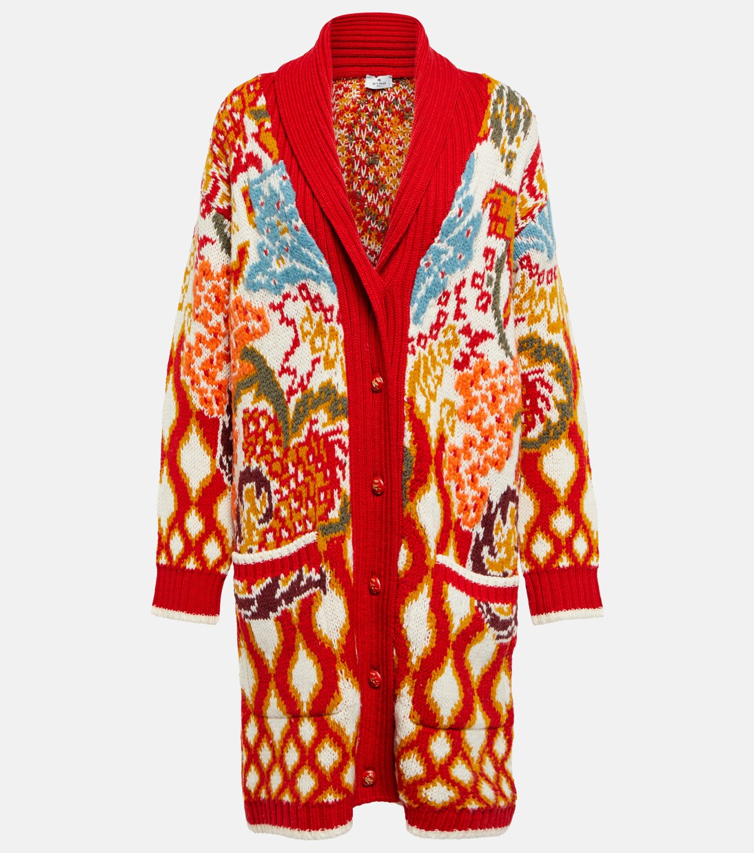 Jacquard wool-blend cardigan | Etro