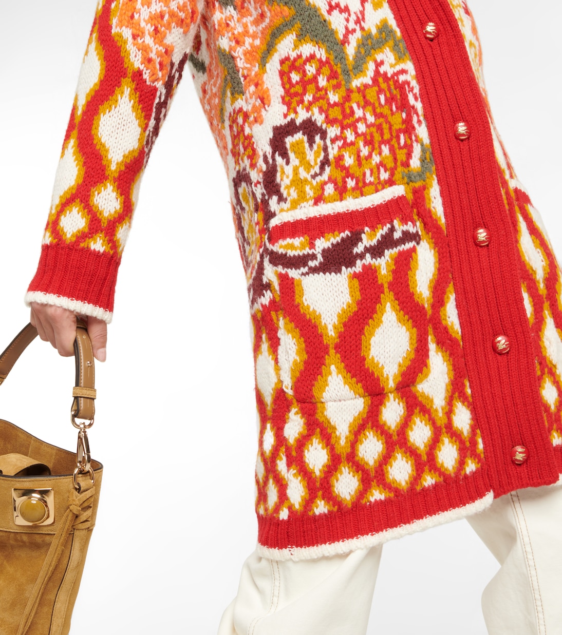 Jacquard wool-blend cardigan | Etro